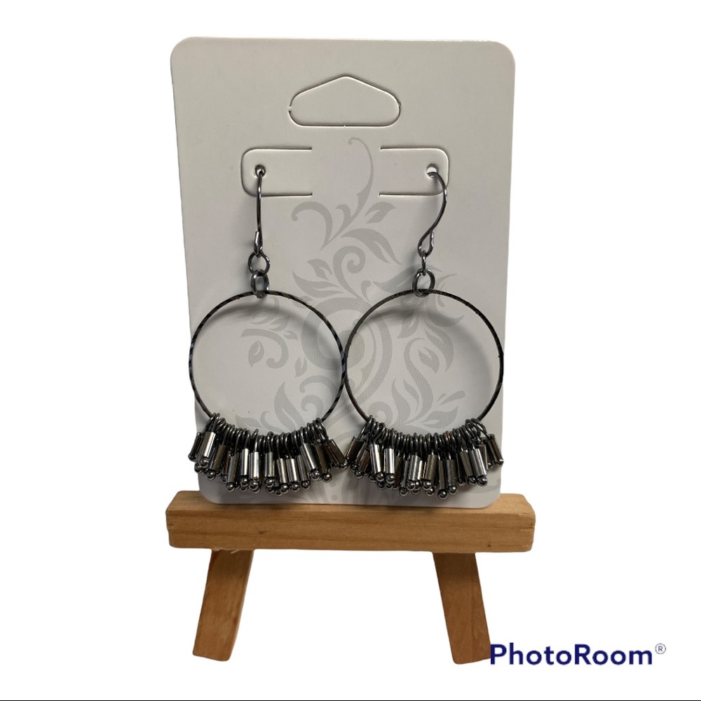 Hanging earrings costume jewelry